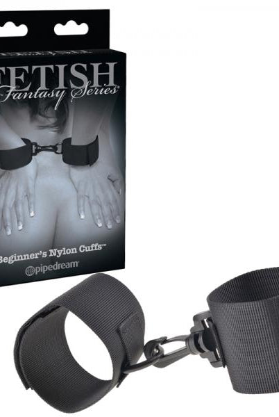Fetish Fantasy Beginner's Beginner's Nylon Cuffs Black - ACME Pleasure