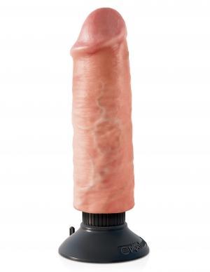 King Cock 6 inches Vibrating Dildo Beige - ACME Pleasure