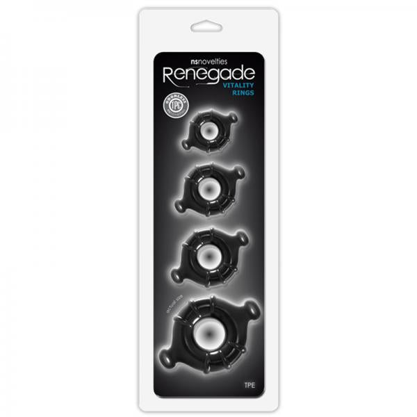 Renegade Vitality Rings Black - ACME Pleasure