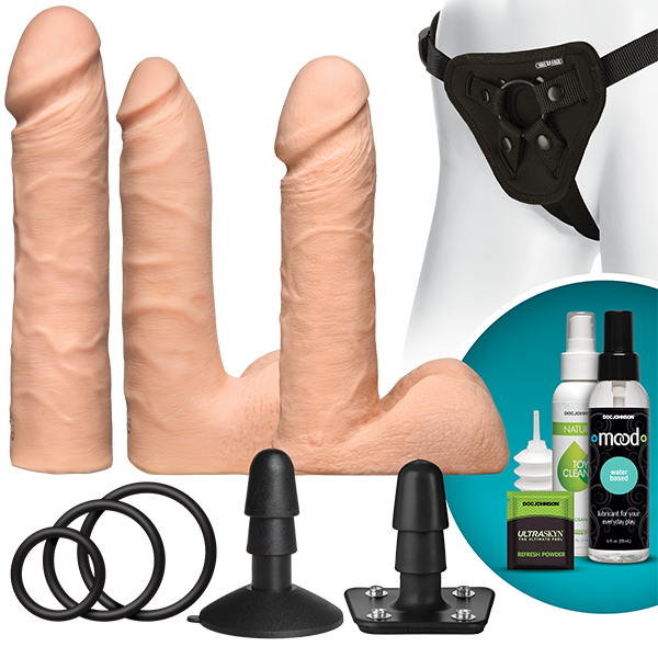 Vac-U-Lock Dual Density Ultraskyn Set - Beige - ACME Pleasure