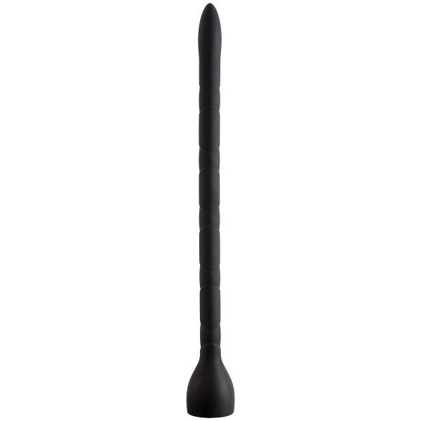 Kink In Deep Silicone Anal Snake 19.5 inches Black - ACME Pleasure