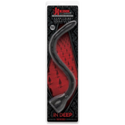 Kink In Deep Silicone Anal Snake 19.5 inches Black - ACME Pleasure