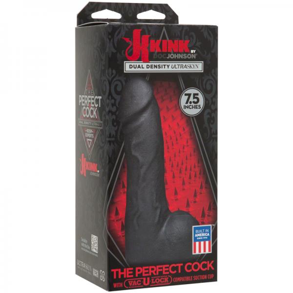 The Perfect Cock 7.5 inches Dual Density Dildo Black - ACME Pleasure