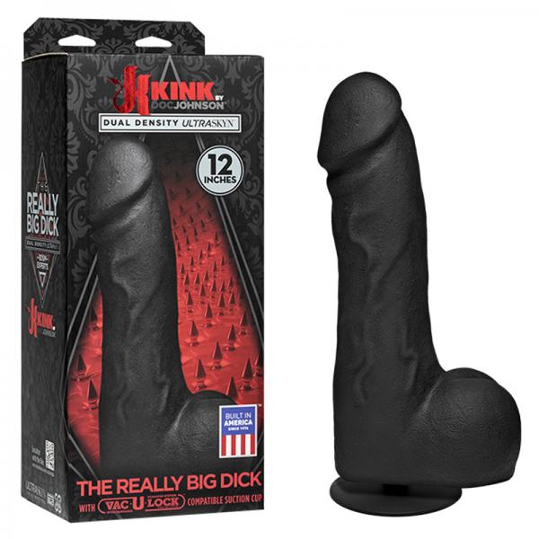 Kink The Really Big Dick 12 inches Black Dildo - ACME Pleasure