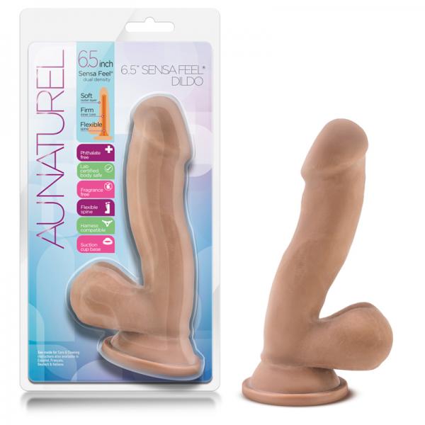 Au Naturel 6.5 inches Sensa Feel Dildo Tan Latin - ACME Pleasure