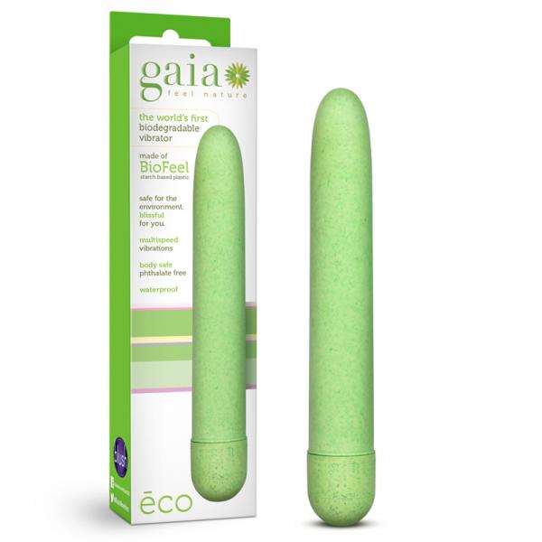 Gaia Biodegradable Vibrator Eco Green - ACME Pleasure