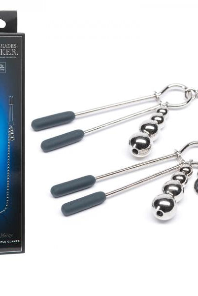 Fifty Shades Darker At My Mercy Beaded Chain Nipple Clamps - ACME Pleasure