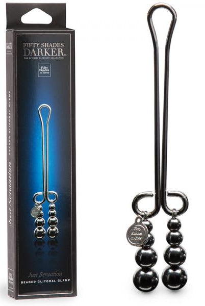 Fifty Shades Darker Just Sensation Beaded Clitoral Clamp - ACME Pleasure