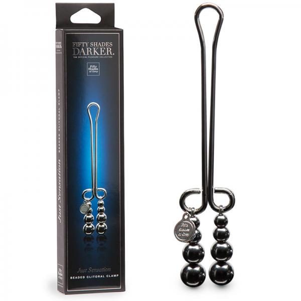 Fifty Shades Darker Just Sensation Beaded Clitoral Clamp - ACME Pleasure