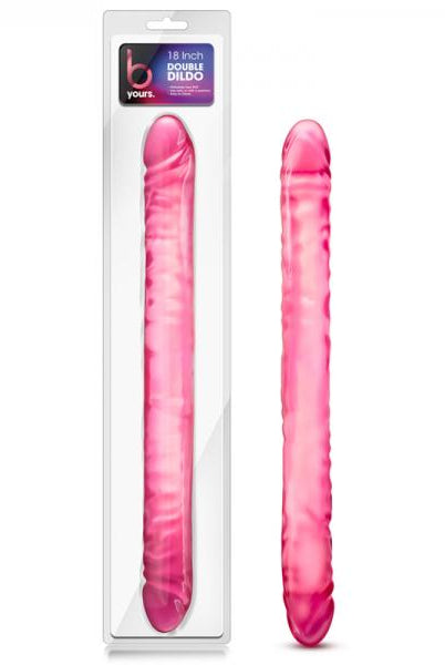 B Yours - 18in Double Dildo - Pink - ACME Pleasure