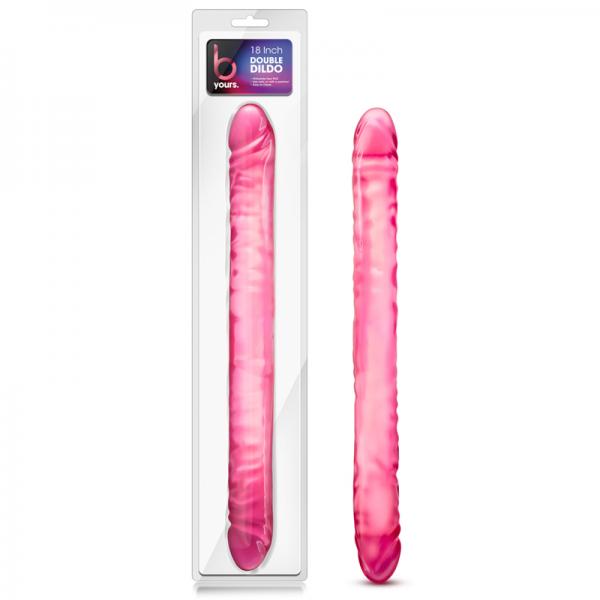B Yours - 18in Double Dildo - Pink - ACME Pleasure