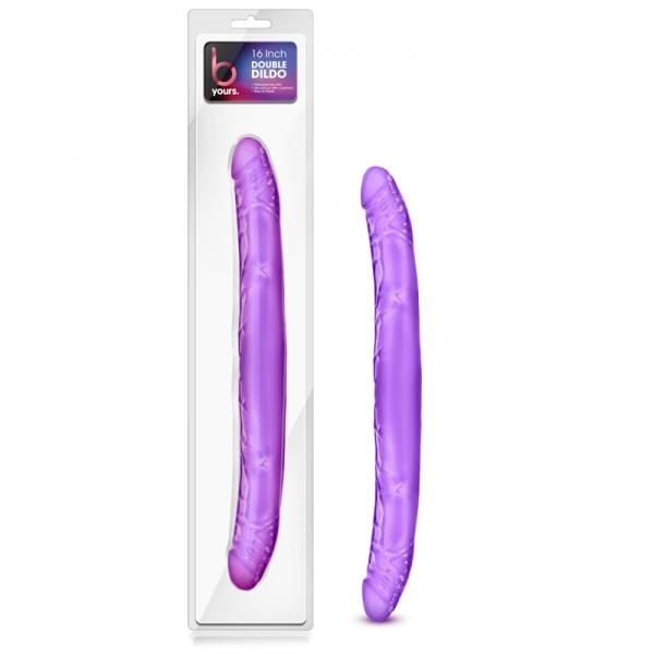 B Yours 16 inches Double Dildo Purple - ACME Pleasure