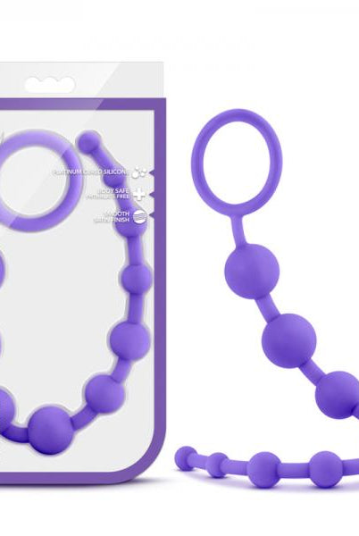 Luxe Silicone 10 Beads Purple - ACME Pleasure