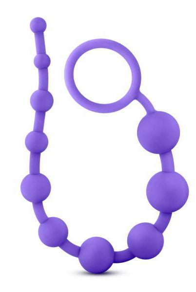 Luxe Silicone 10 Beads Purple - ACME Pleasure
