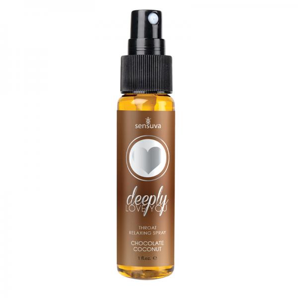 Deeply Love You Chocolate Coconut Throat Relaxing Spray 1oz Bottle - ACME Pleasure