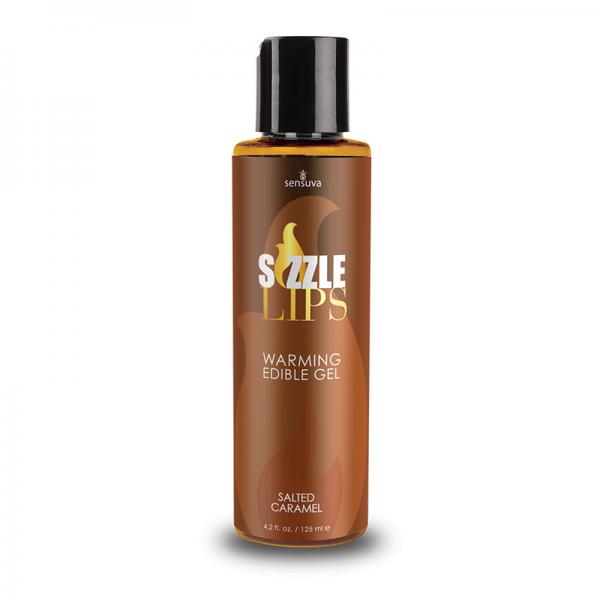 Sizzle Lips Salted Caramel Warming Gel 4.2oz Bottle - ACME Pleasure