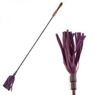 Rouge Riding Crop With Rounded Wooden Handle Purple - ACME Pleasure