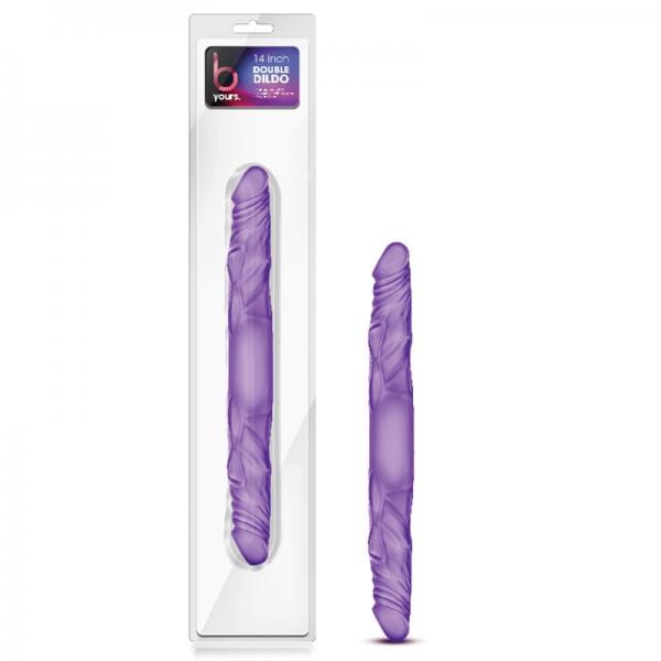 B Yours 14 inches Double Dildo Purple - ACME Pleasure