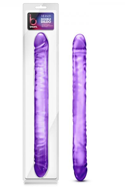 B Yours 18 inches Double Dildo Purple - ACME Pleasure