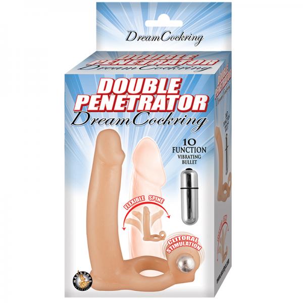 Double Penetrator Dream Cockring Beige - ACME Pleasure