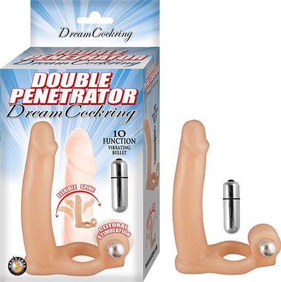 Double Penetrator Dream Cockring Beige - ACME Pleasure