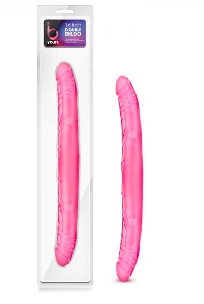 B Yours 16 inches Double Dildo Pink - ACME Pleasure