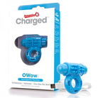 Screaming O Charged Owow Vooom Vibrating Cock Ring - Blue - ACME Pleasure