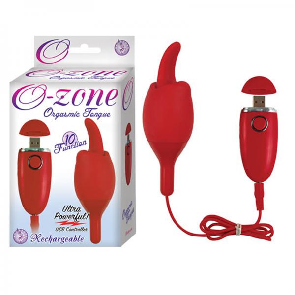 Ozone Orgasmic Tongue Red Vibrator - ACME Pleasure