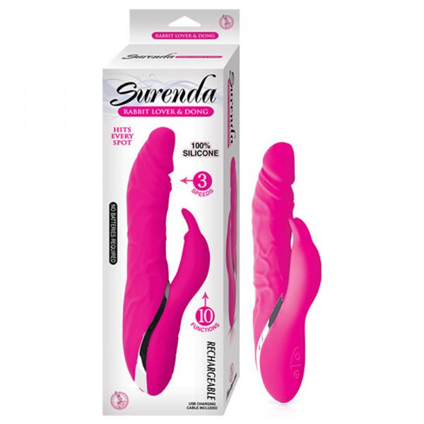 Surenda Rabbit Lover & Dong Pink Vibrator - ACME Pleasure