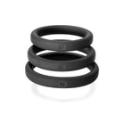 Xact-Fit Cockring Kit 3 Medium to Large Black - ACME Pleasure