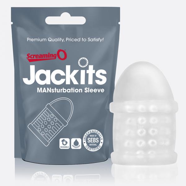 Screaming O Jackits Mansturbation Sleeve (clear Only) - ACME Pleasure