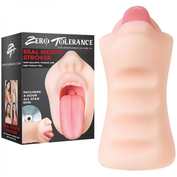 Zero Tolerance Real Mouth Stroker W/dvd - ACME Pleasure