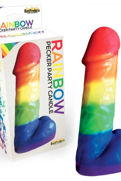 Rainbow Pecker Party Candle 7 inches - ACME Pleasure