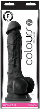 Colours Pleasures 7 inches Dildo Black - ACME Pleasure