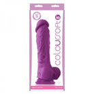 Coloursoft 8 inches Soft Dildo Purple - ACME Pleasure