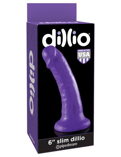 Dillio Purple 6 inches Slim Dildo - ACME Pleasure