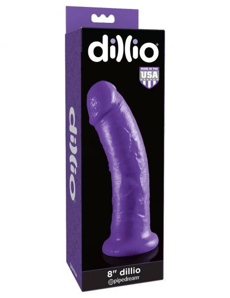 Dillio Purple 8 inches Slim Realistic Dildo - ACME Pleasure