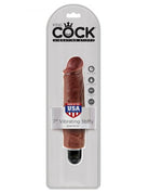 King Cock 7 inches Vibrating Stiffy Brown - ACME Pleasure