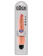 King Cock 9 inches Realistic Vibrating Stiffy Beige - ACME Pleasure