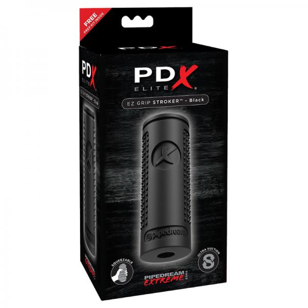 Pdx Elite Ez Grip Stroker Black - ACME Pleasure