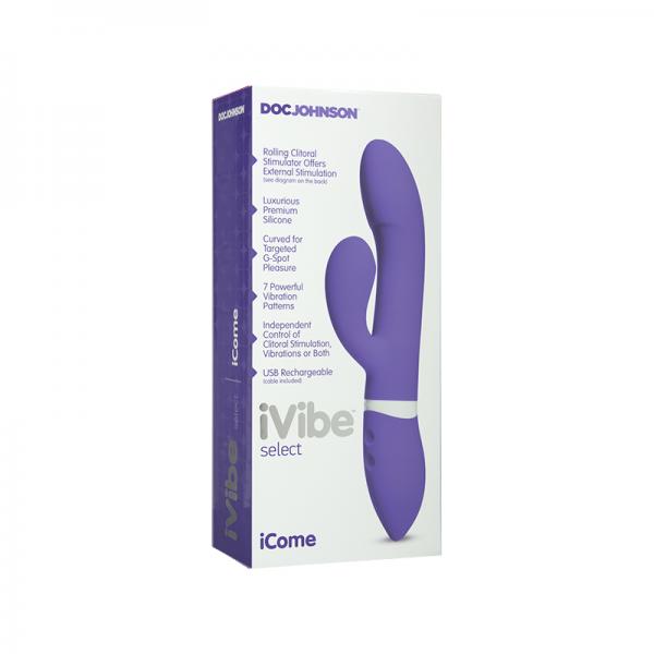 iVibe Select iCome Rabbit Vibrator Purple - ACME Pleasure