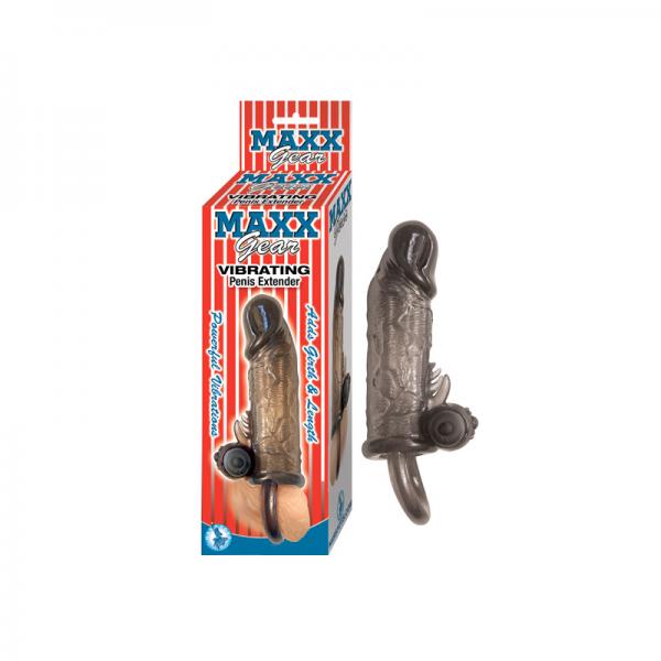 Maxx Gear Vibrating Penis Extender Black - ACME Pleasure