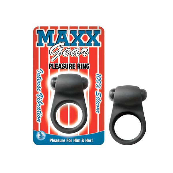 Maxx Gear Pleasure Vibrating Ring Black - ACME Pleasure