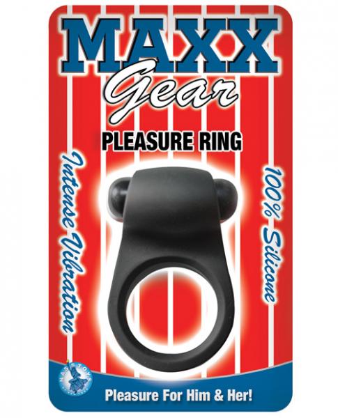 Maxx Gear Pleasure Vibrating Ring Black - ACME Pleasure