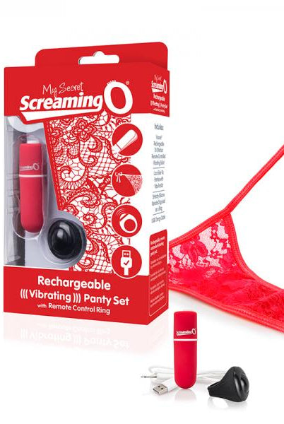 My Secret Charged Remote Control Panty Vibe Red O/S - ACME Pleasure