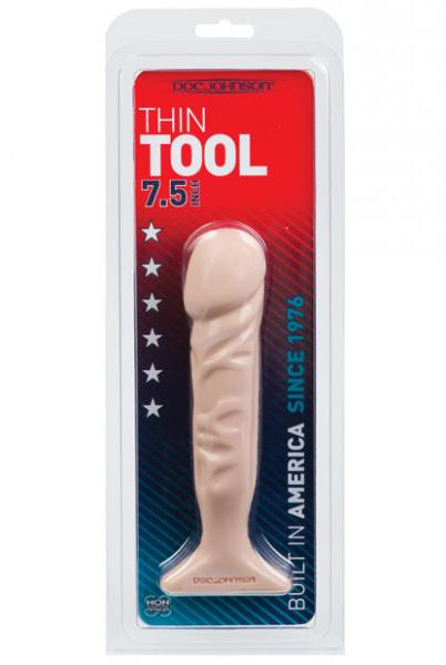 Classic Thin Tool Dong 7.5 Inches Beige - ACME Pleasure