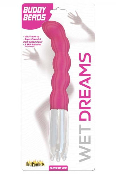 Wet Dreams Buddy Beads Multi Speed Play Vibe With Stimulation Beads Magenta - ACME Pleasure