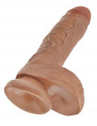 King Cock 8 inches Cock with Balls Tan Dildo - ACME Pleasure