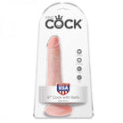 King Cock 6in Cock With Balls - Flesh - ACME Pleasure