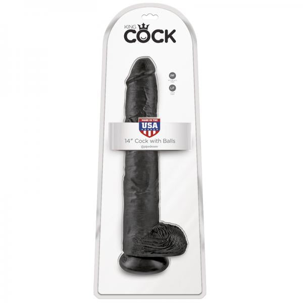 King Cock 14in Cock - Black - ACME Pleasure